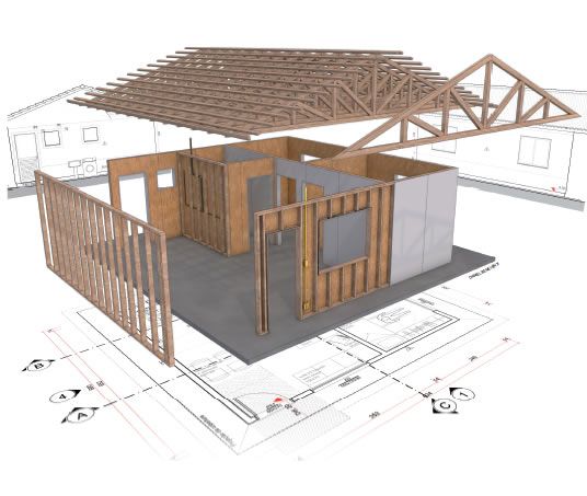 3D wood frame - A solução construtiva para sua casa de madeira