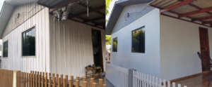 Revestimento externo em casa de madeira 300x124 - Antes e Depois
