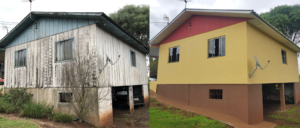 Revestimento externo Casa de Madeira 300x128 - Antes e Depois